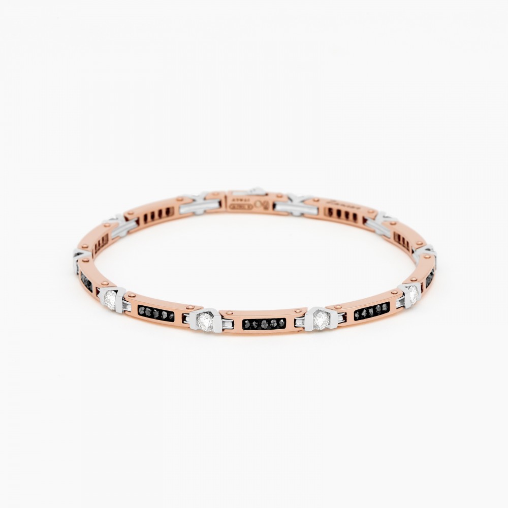 Zancan Rose Gold Bracelet With Diamonds