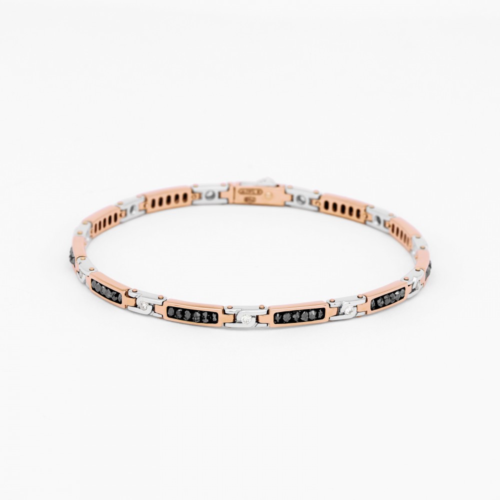 Zancan Rose Gold Bracelet With Diamonds