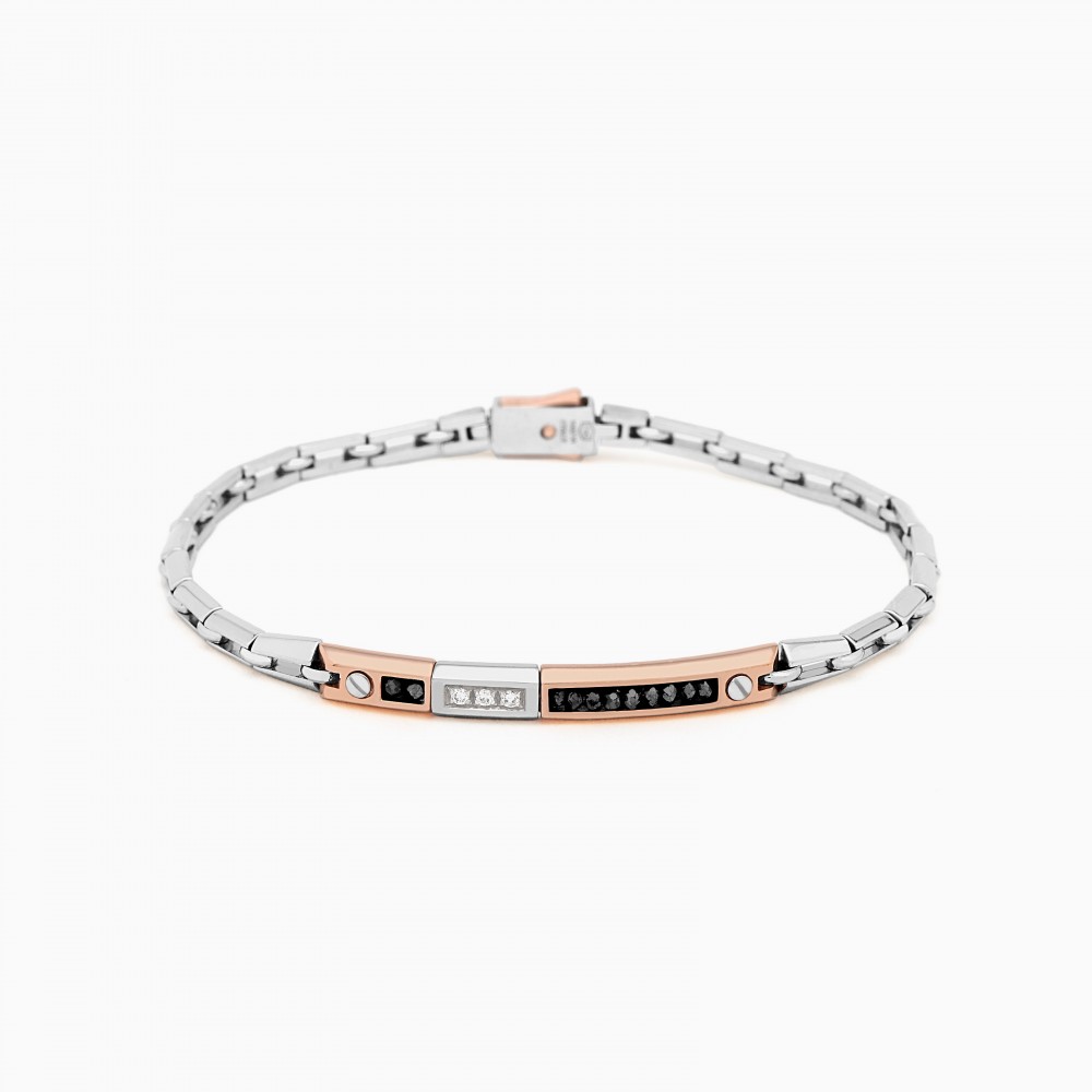 Zancan White Gold Bracelet With Diamonds
