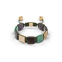 Shamballa Jewels Rose Gold Diamond Sapphire Emerald & Amethyst 10mm Lock Bead Bracelet