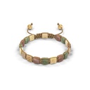 Shamballa Jewels Yellow Gold Diamond Sapphire & Moonstone 6mm Lock Bead Bracelet