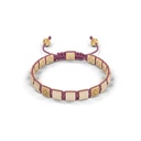 Shamballa Jewels Yellow Gold Diamond 6mm Lock Bead Bracelet
