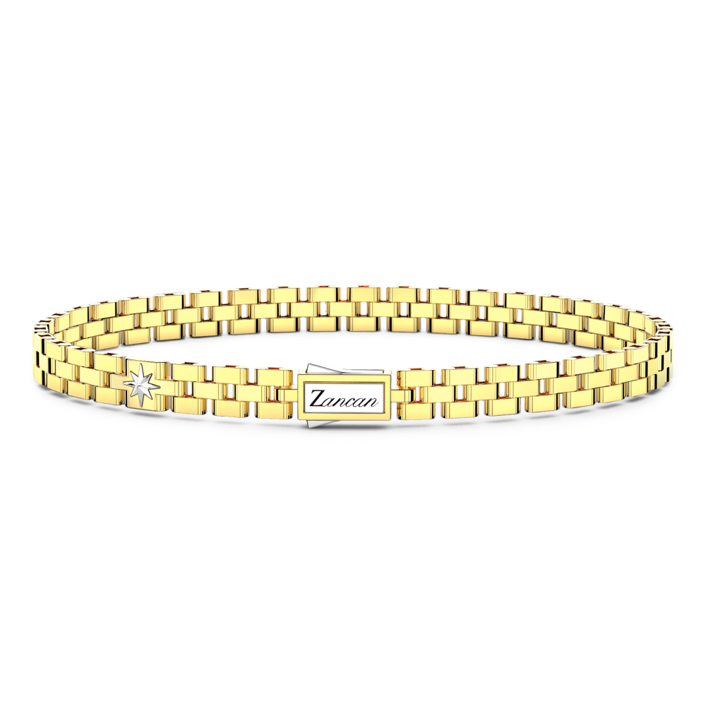 Zancan Link-Only Bracelet In 18Kt Gold