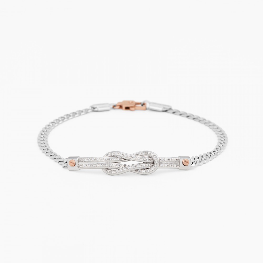 Zancan White Gold Bracelet With Diamonds