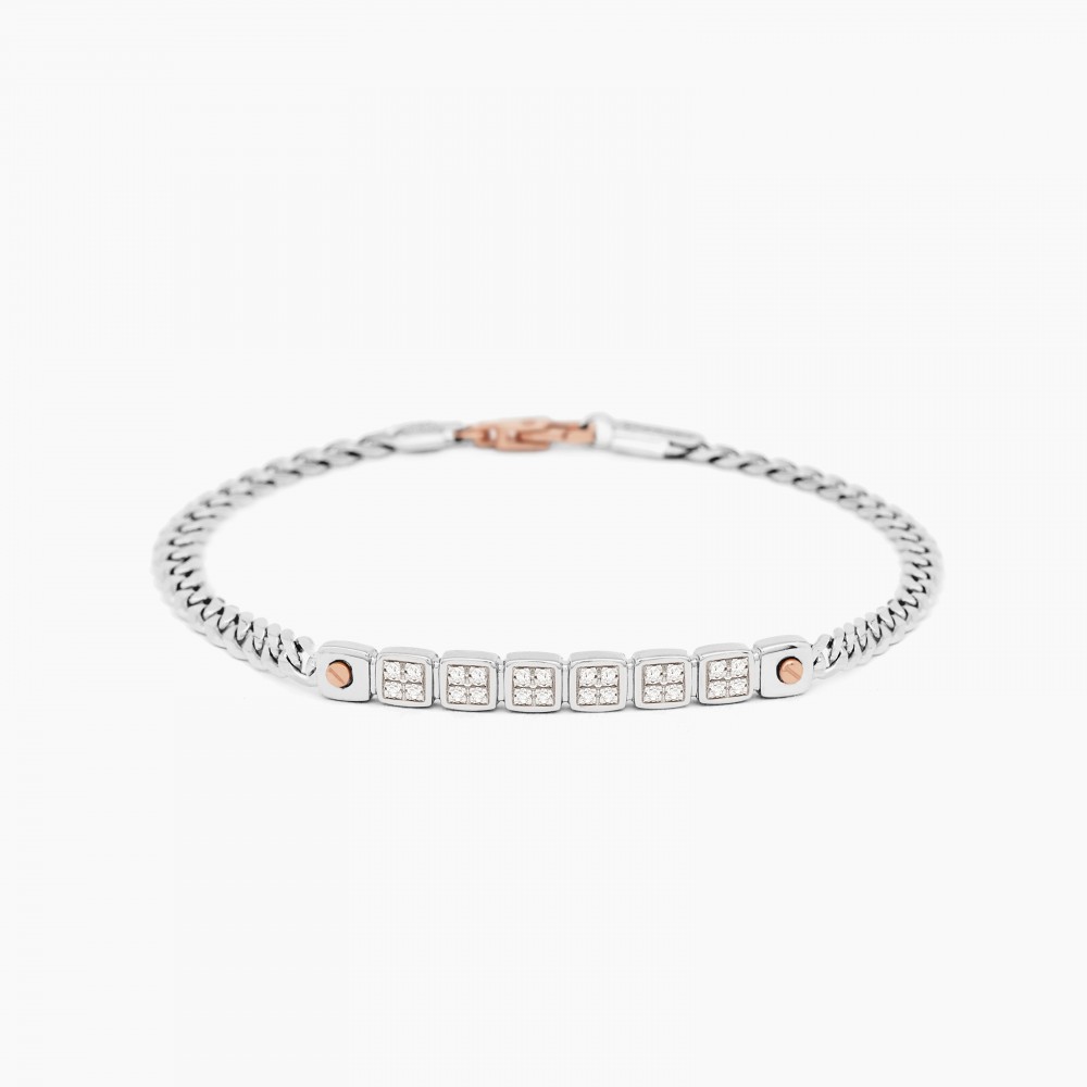 Zancan White Gold Bracelet With Diamonds