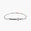 Zancan White Gold Bracelet With Diamonds And Wind Rose