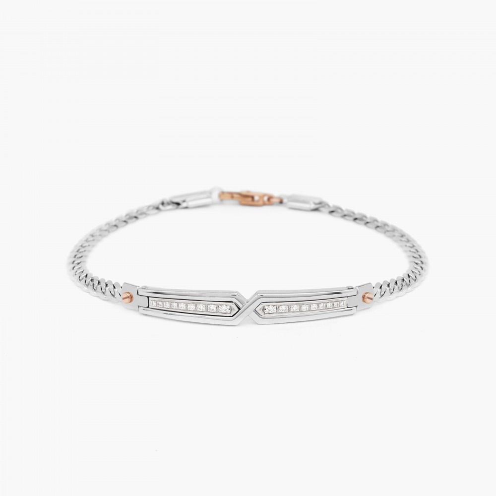 Zancan White Gold Bracelet With Diamonds