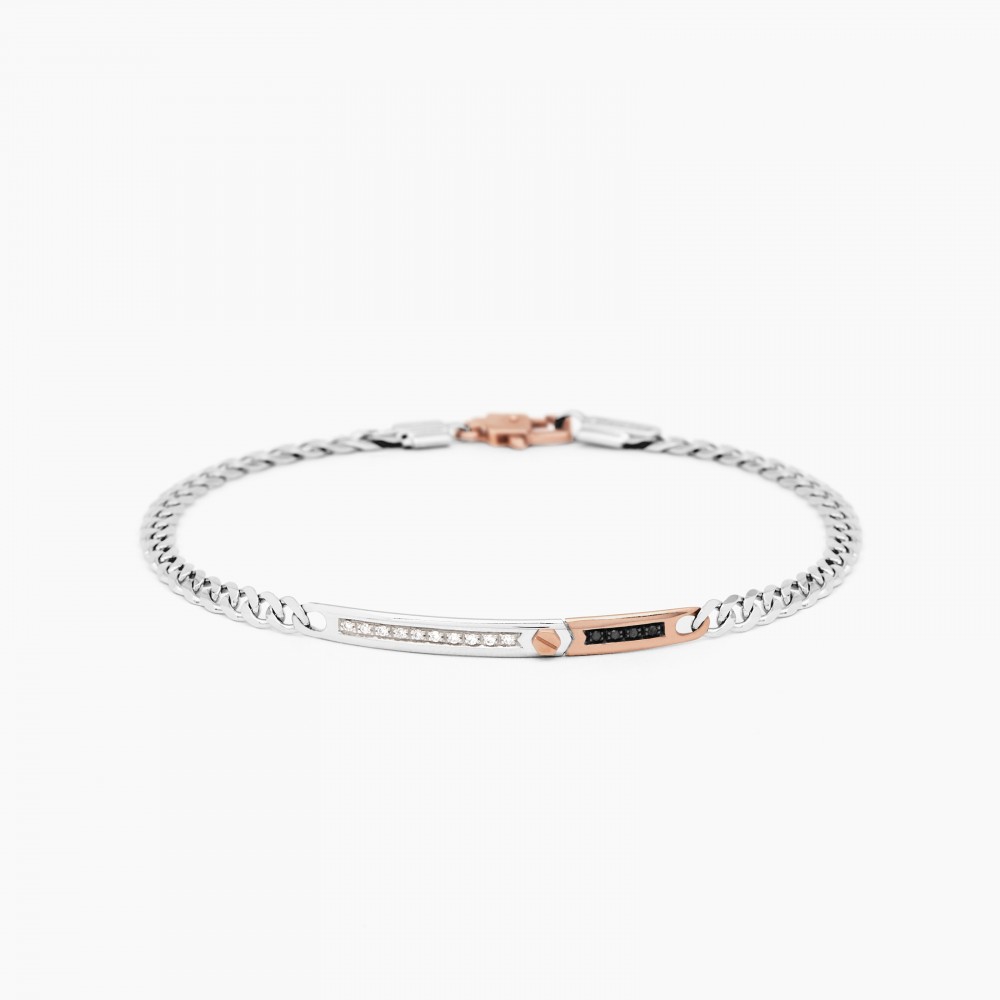 Zancan white gold bracelet with diamonds.