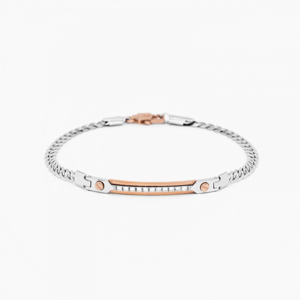 Zancan white gold bracelet with diamonds.
