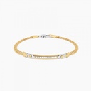 Zancan yellow gold bracelet with diamonds.