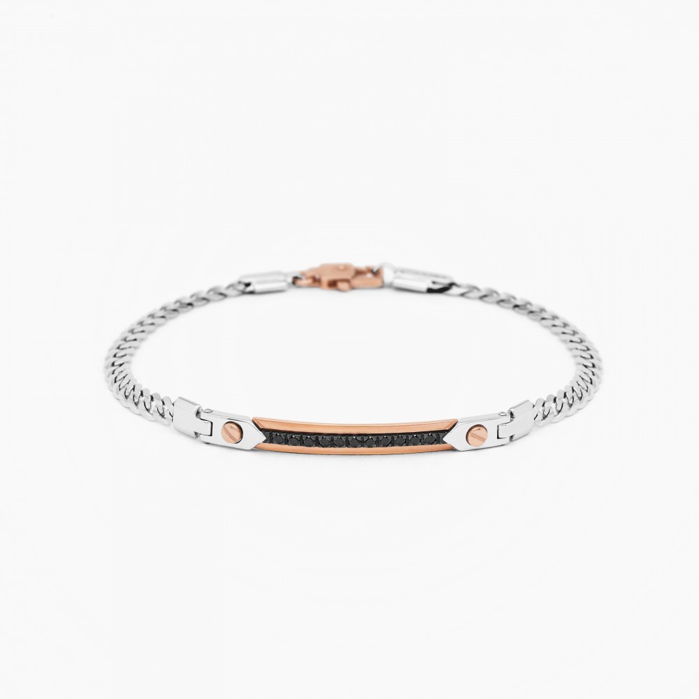 Zancan white gold bracelet with diamonds.