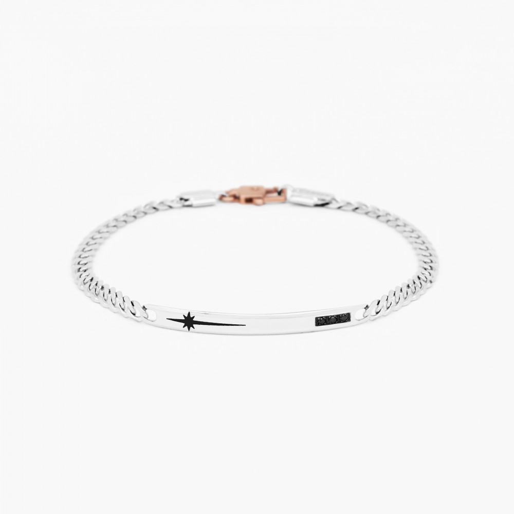 Zancan white gold bracelet with diamonds.