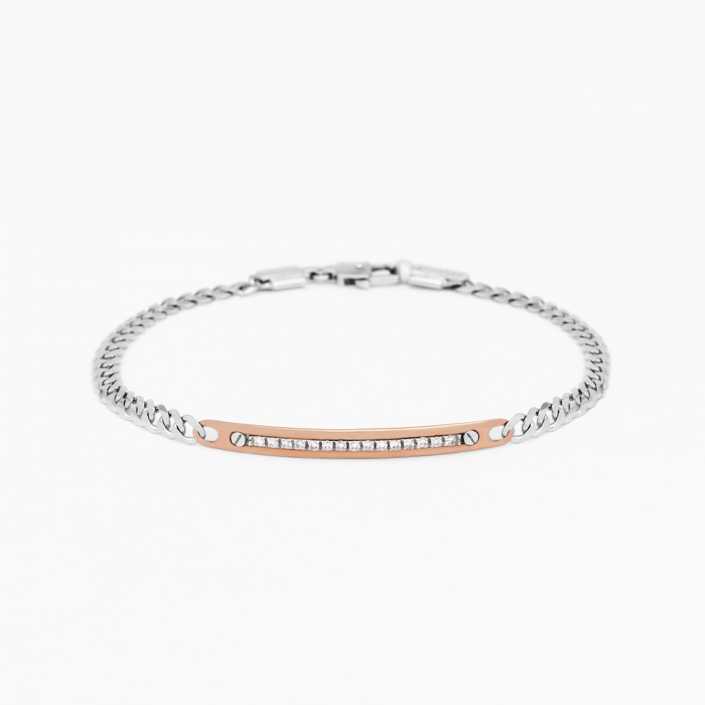 Zancan white gold bracelet with diamonds.