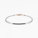 Zancan white gold bracelet with diamonds.