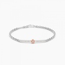 Zancan white gold bracelet with diamonds.