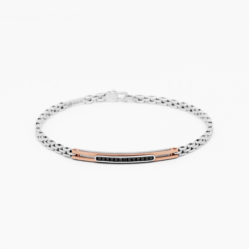 Zancan white gold bracelet with diamonds.