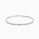 Zancan white gold bracelet with diamonds.