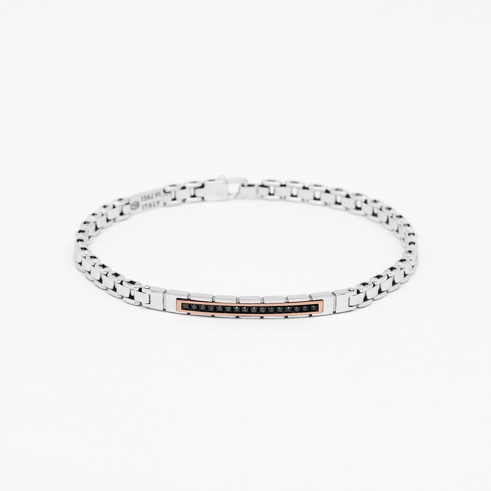 Zancan white gold bracelet with diamonds.