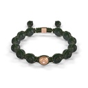 Shamballa Jewels Rose Gold 10mm Braided Bead Bracelet