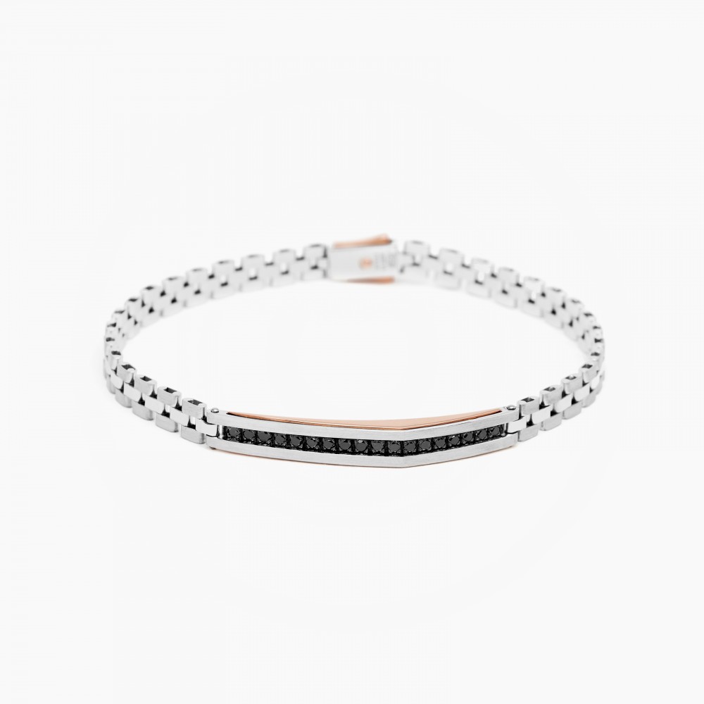 Zancan white gold bracelet with diamonds.