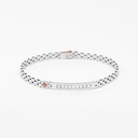 Zancan white gold bracelet with diamonds.
