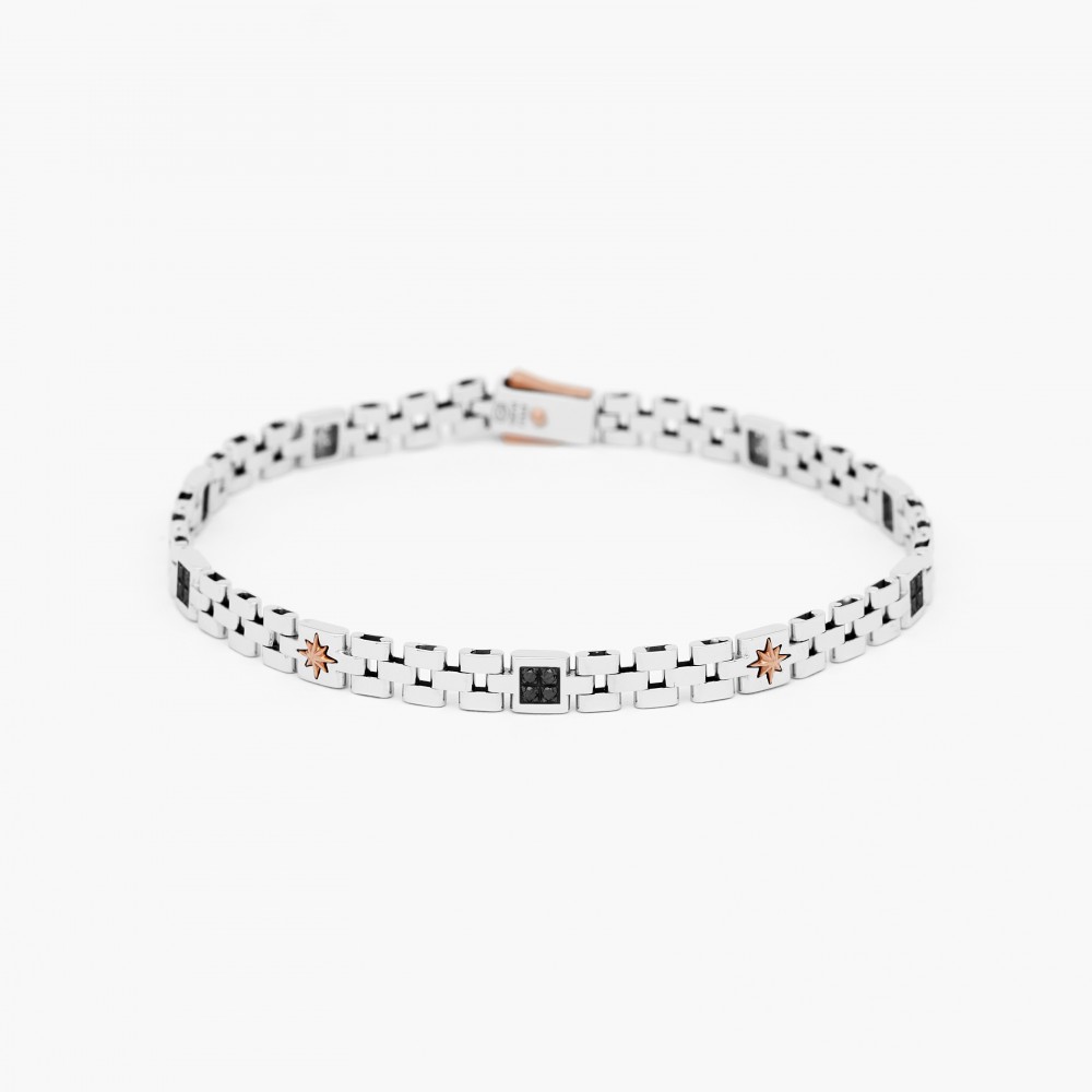 Zancan white gold bracelet with diamonds.