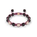 Shamballa Jewels Rose Gold Diamond 8mm Braided Bead Bracelet