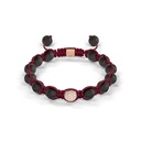 Shamballa Jewels Rose Gold Diamond 8mm Braided Bead Bracelet