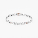 Zancan white gold bracelet with diamonds.