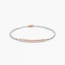 Zancan white gold bracelet with precious stones.