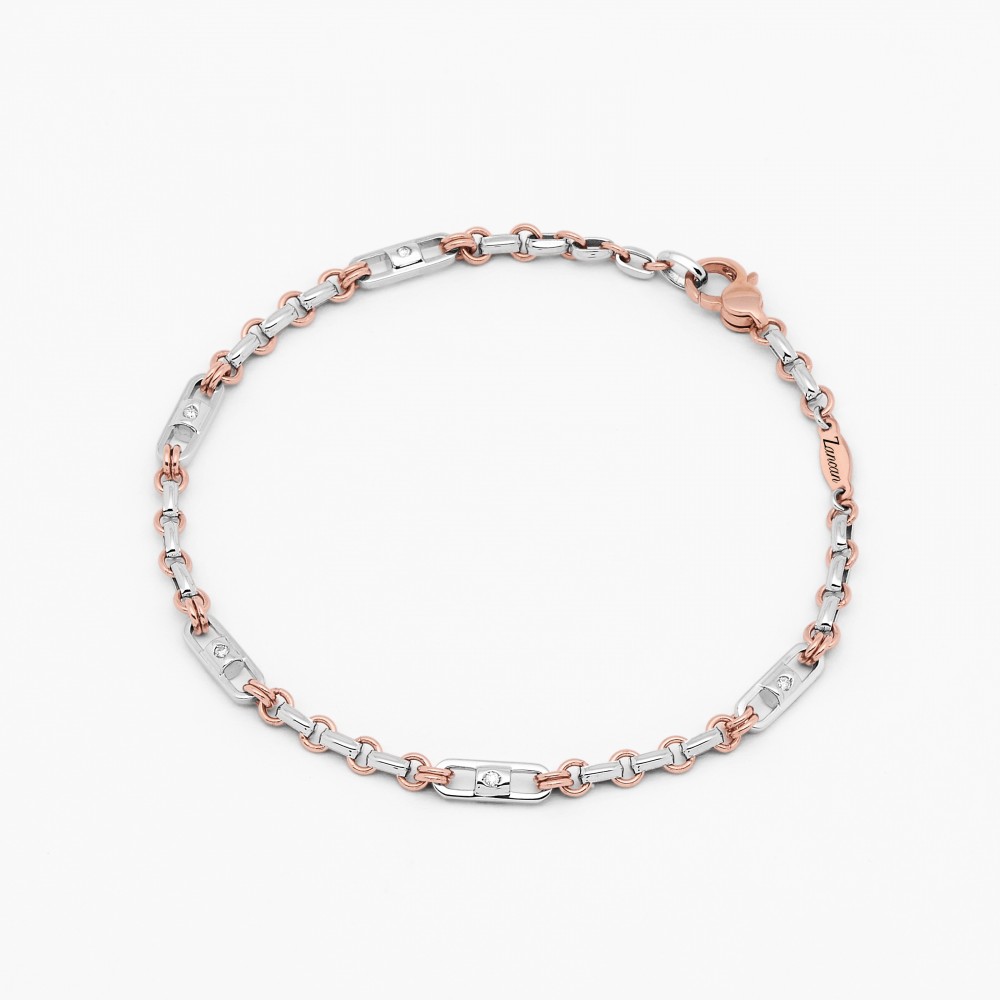 Zancan white gold bracelet with diamonds.