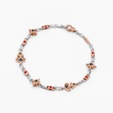 Zancan White Gold Bracelet With Diamonds And Precious Stones