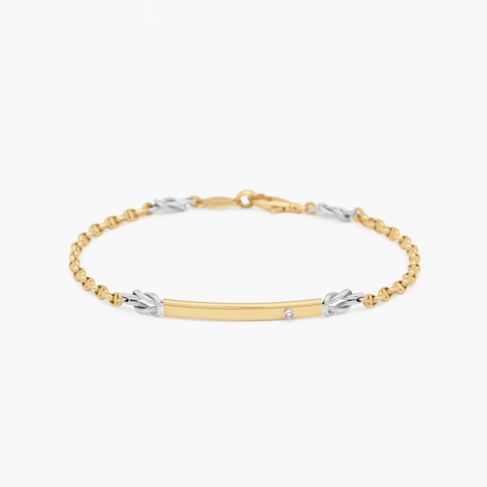 Zancan White Gold Bracelet With Diamond