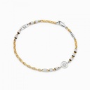 Zancan yellow gold bracelet with wind rose