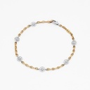 Zancan yellow gold bracelet with wind rose