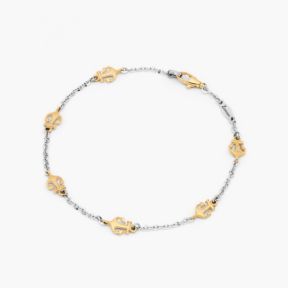 Zancan White Gold Bracelet With Anchor