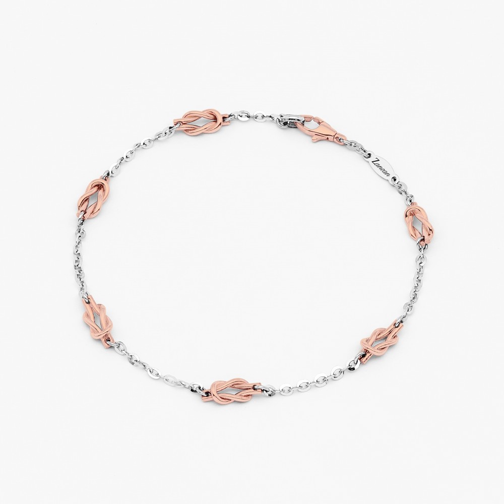 Zancan white gold bracelet with nautical knot