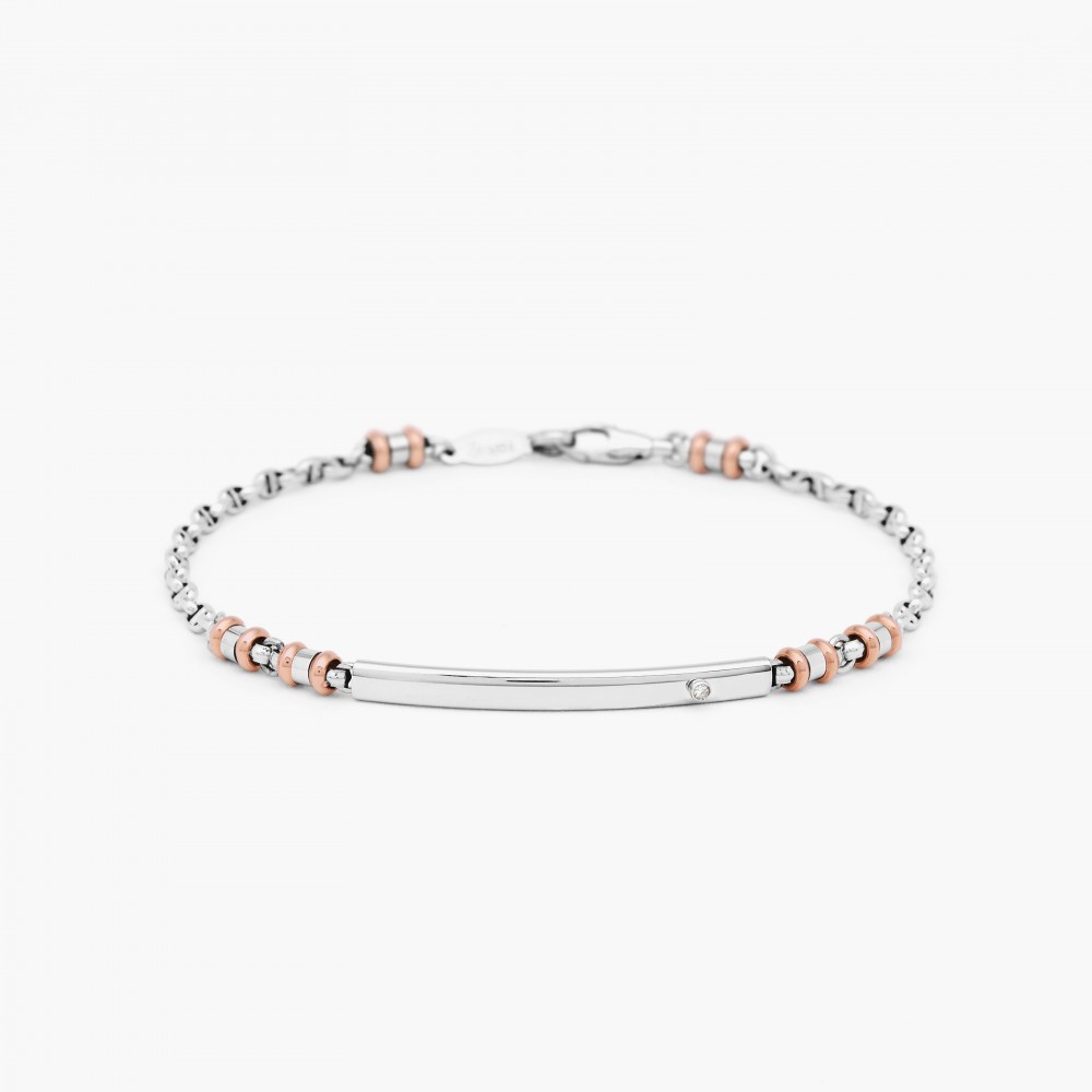 Zancan White Gold Bracelet With Diamond