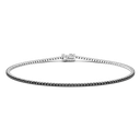 Zancan Tennis Bracelet In 18Kt Gold And Black Diamonds