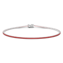Zancan Tennis Bracelet In 18Kt Gold And Rubies