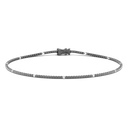 Zancan Tennis Bracelet In 18Kt Gold With Black And White Diamonds