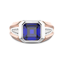 Zancan Chevalier Ring In 18Kt Gold And Blue Sapphire
