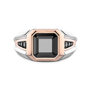 Zancan Ring In 18Kt Gold With Black Diamond