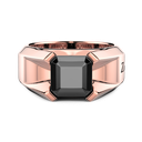 Zancan Ring In 18Kt Gold With Black Diamond