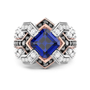 Zancan Chevalier Ring In 18Kt Gold And Blue Sapphire