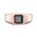 Zancan Chevalier Ring In 18Kt Gold With Black Diamond