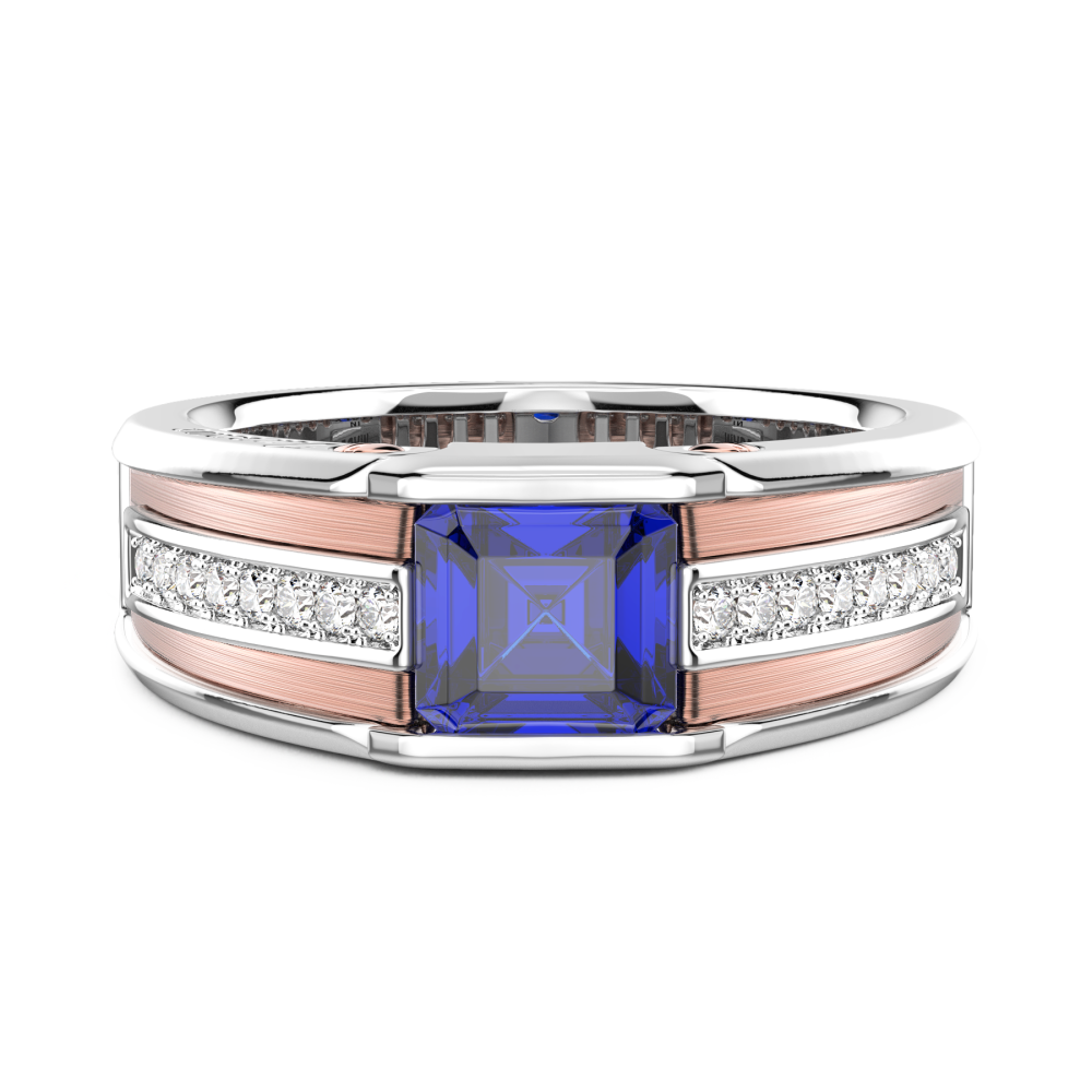 Zancan Chevalier Ring In 18Kt Gold And Blue Sapphire