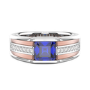 Zancan Chevalier Ring In 18Kt Gold And Blue Sapphire