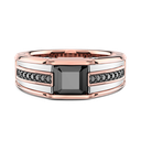Zancan Ring In 18Kt Gold With Black Diamond