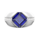 Zancan Chevalier Ring In 18Kt Gold And Blue Sapphire